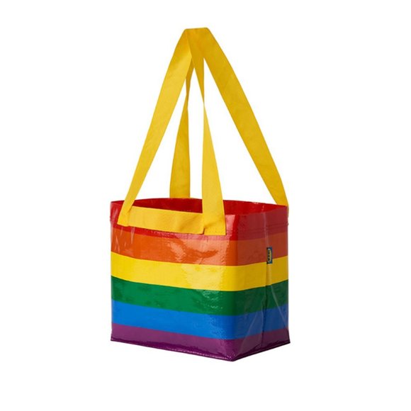 IKEA STORSTOMMA Rainbow Pride Multicolor Bag Small - Picture 2 of 2